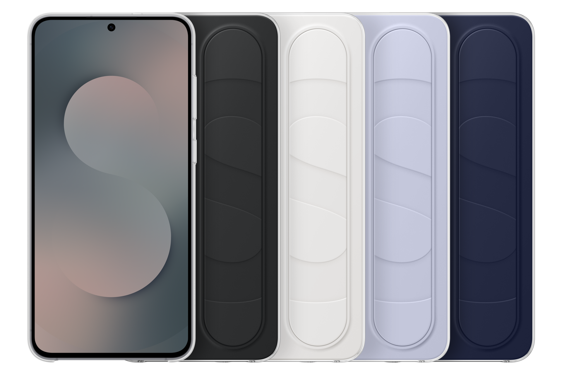 Capa Silicone com Cinta Galaxy S25 FE Set White 