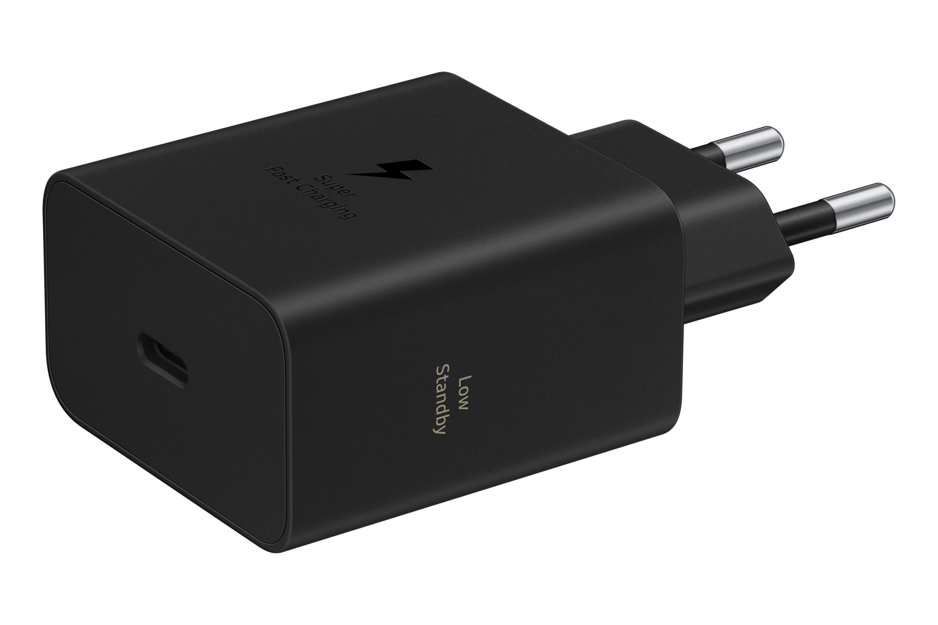 60W Power Adapter (Black) L-Perspective Black 