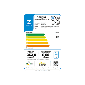 Ar-condicionado Split Inverter WindFree™ AI Wi-Fi 9000 BTU Frio White