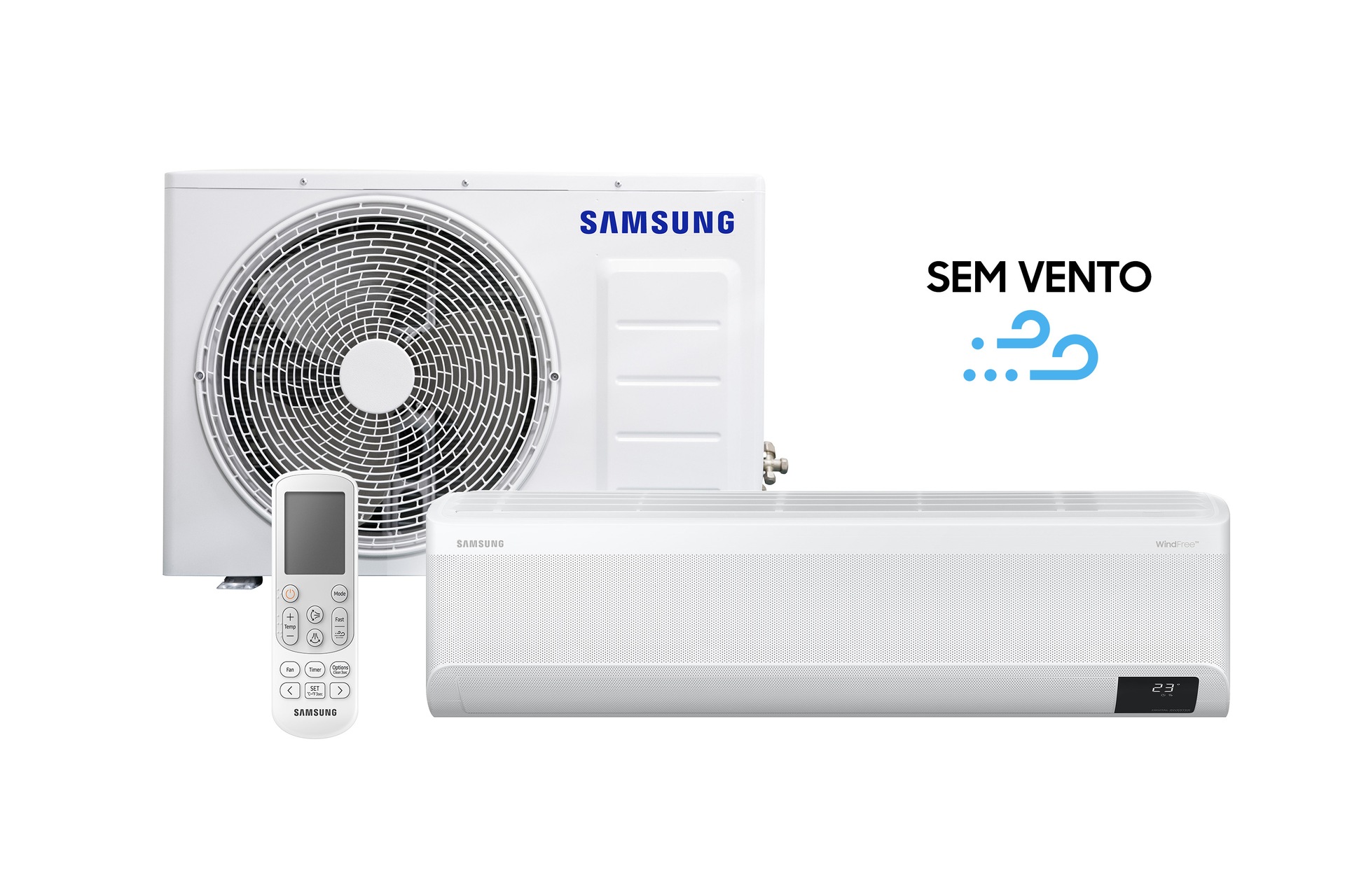 AR CONDICIONADO SAMSUNG: 12.000 Btu/h, 13.000 Btu/h