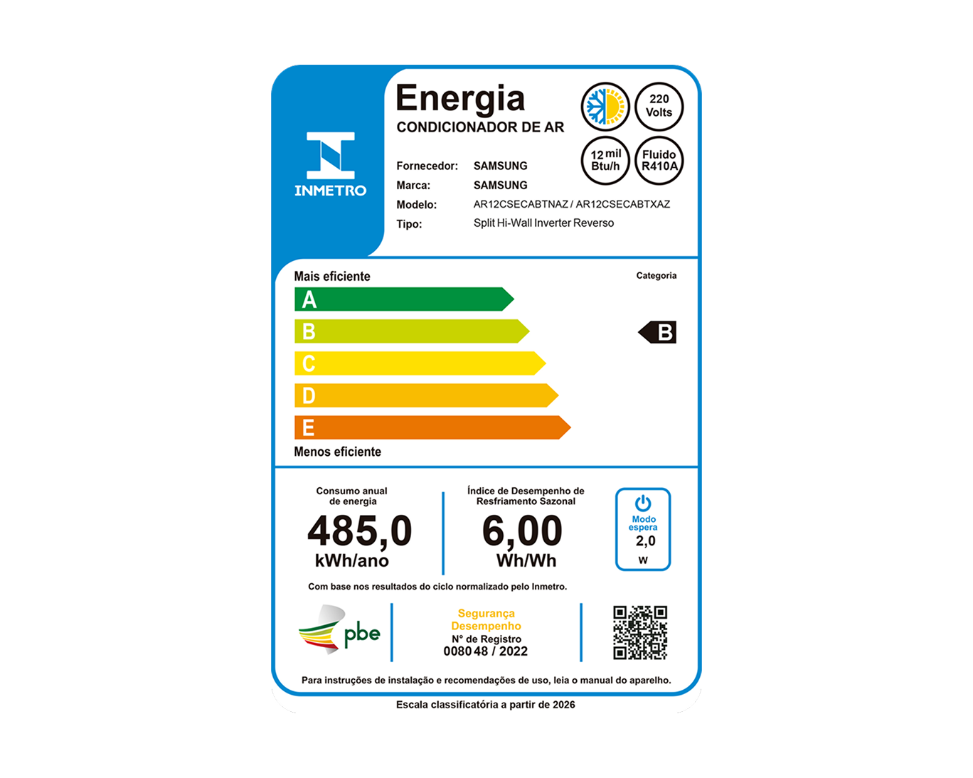 Ar Condicionado Split Inverter WiFi WindFree Black Edition 12.000 BTUs Quente e Frio Preto Black