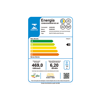 Ar-condicionado Split Inverter WindFree™ AI Wi-Fi 12000 BTU Quente Frio White