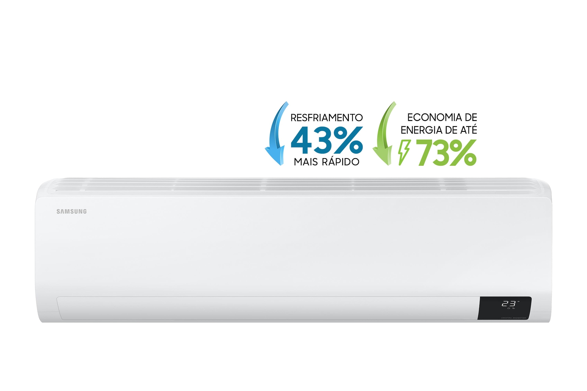 Ar-condicionado Split Samsung Digital Inverter Ultra 22.000 BTUs Quente e  Frio AR24BSHZCWKNAZ Branco (220V)