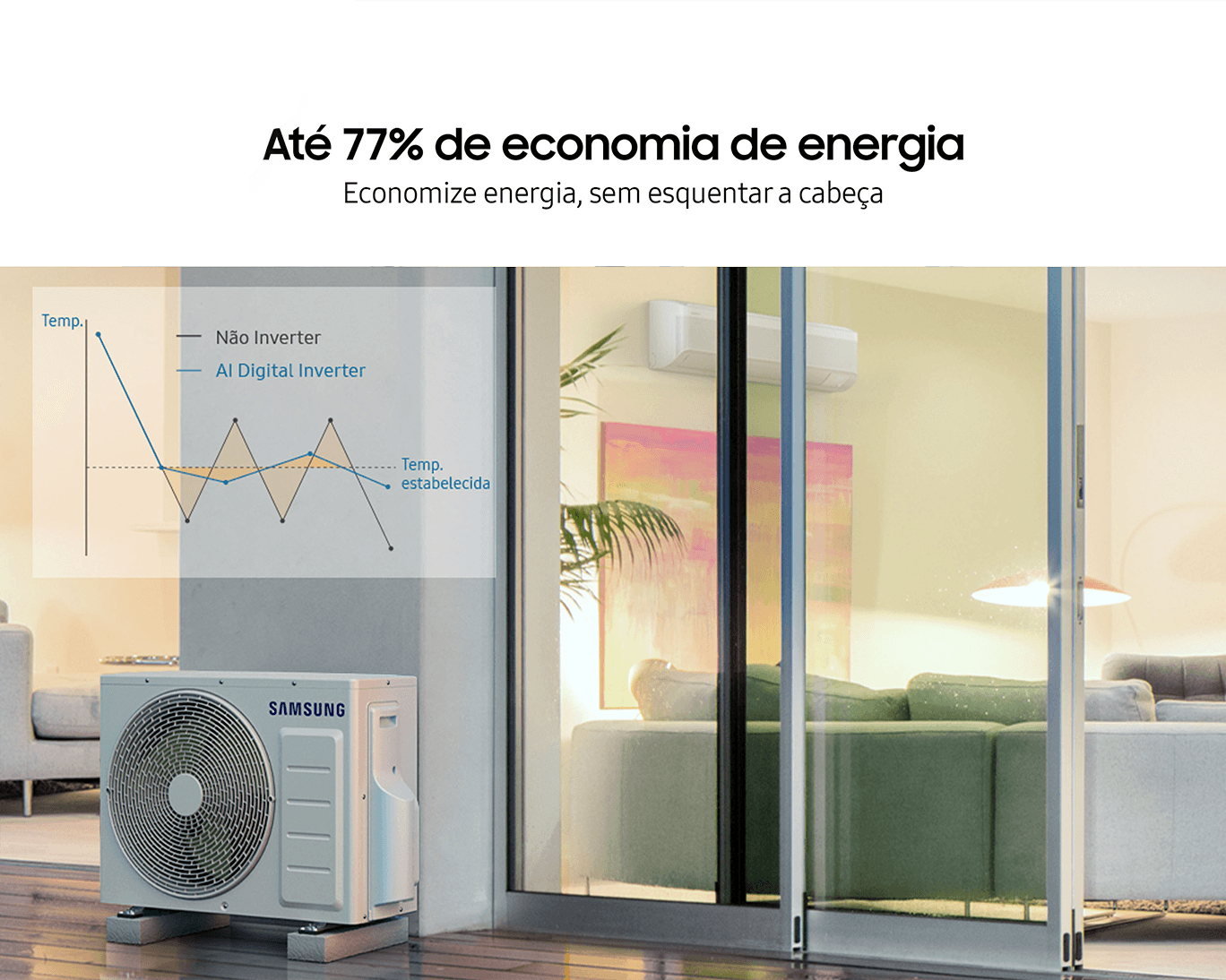 Ar-condicionado Split Inverter WindFree AI F 220V 18.000 BTUs/hr White