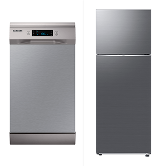 Combo Lava-Louças 10 Serviços + Geladeira Duplex RT53  Inox