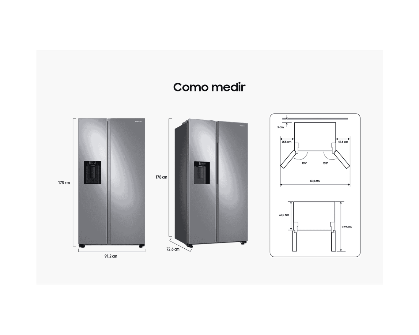 Combo Lava-Louças 10 Serviços + Geladeira Side By Side RS60 Inox