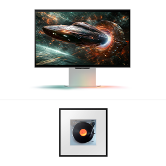 Combo Monitor Odyssey 3D 27" 4k + Music Frame LS60D