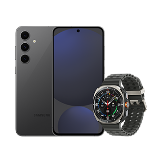 Combo S24 (128GB) - Preto + Galaxy Watch Ultra LTE 47mm - Titânio