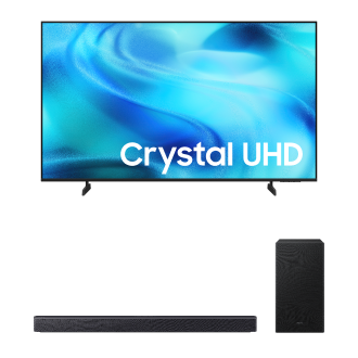 Combo Smart TV 58" Crystal UHD 4K 2026 + Soundbar HW-B450F
