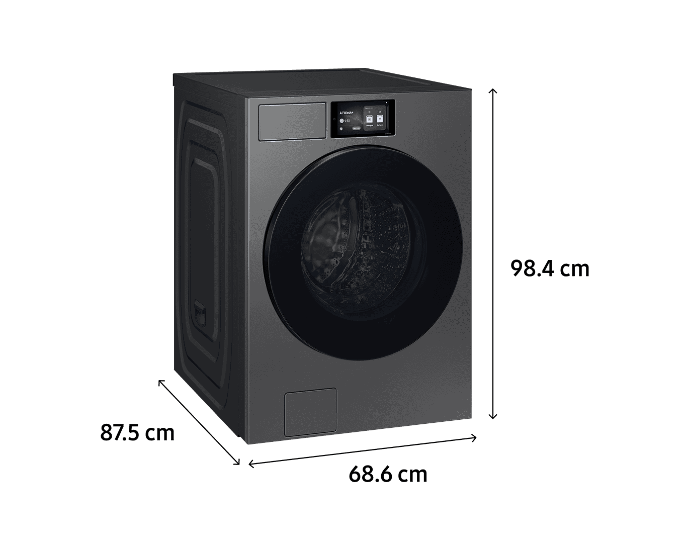 Lavadora e Secadora Bespoke AI Laundry + Kit de Empilhamento 220V 20kg Inox
