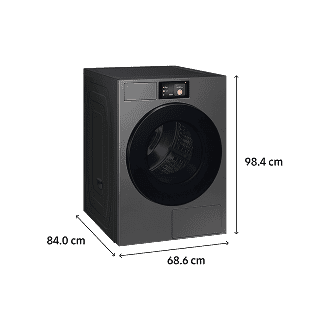 Lavadora e Secadora Bespoke AI Laundry + Kit de Empilhamento 220V 20kg Inox