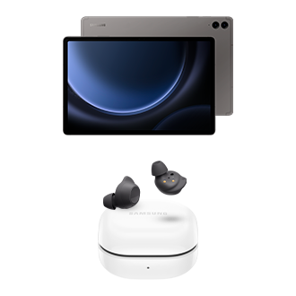 Tab S9 FE+ Wi-Fi (128GB) - Cinza + Galaxy Buds FE - Grafite