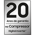 20 Anos de garantia no Compressor Digital Inverter™