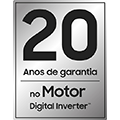 20 Anos de garantia no Motor Digital Inverter™