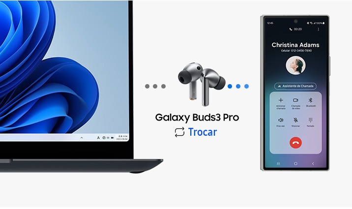 Galaxy Buds3 Pro o som com tecnologia Galaxy AI | Samsung Brasil