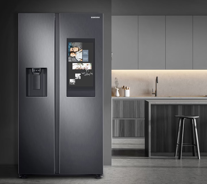 （美品）church's ANNA MET BLACK 36.5 Geladeira Side by Side RS58 Black Inox 127V 608L | Samsung Brasil