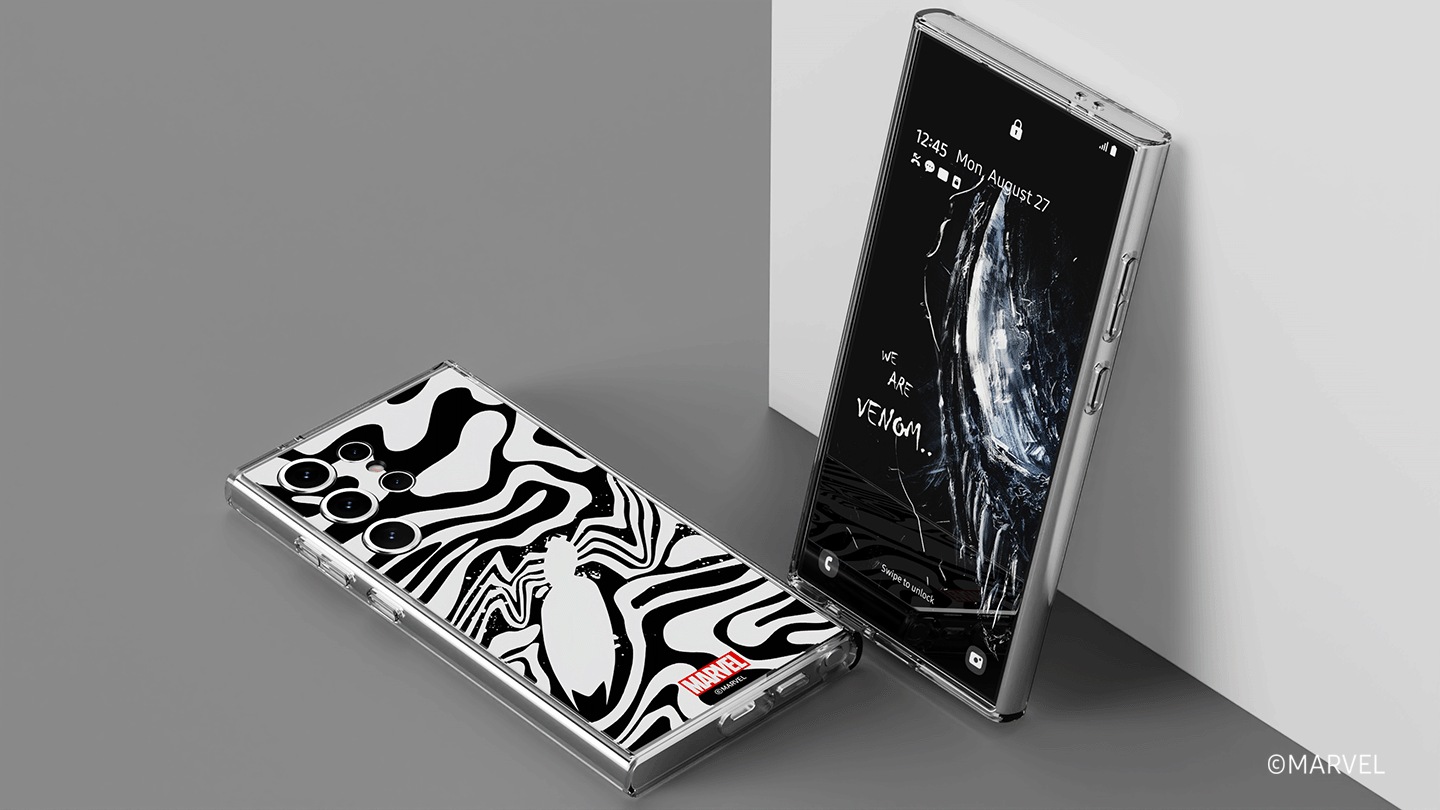 Cartão Flipsuit Haainc VENOM Marvel para Galaxy S24 Ultra