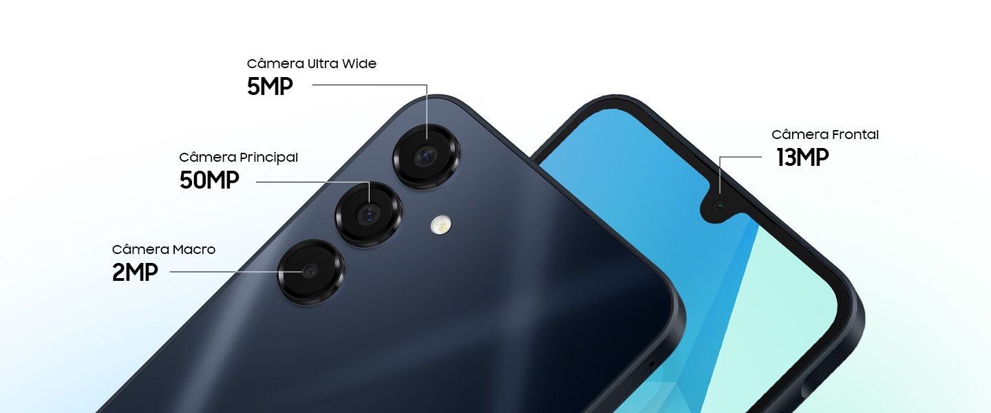 Conjunto de câmeras do Galaxy A16 5G