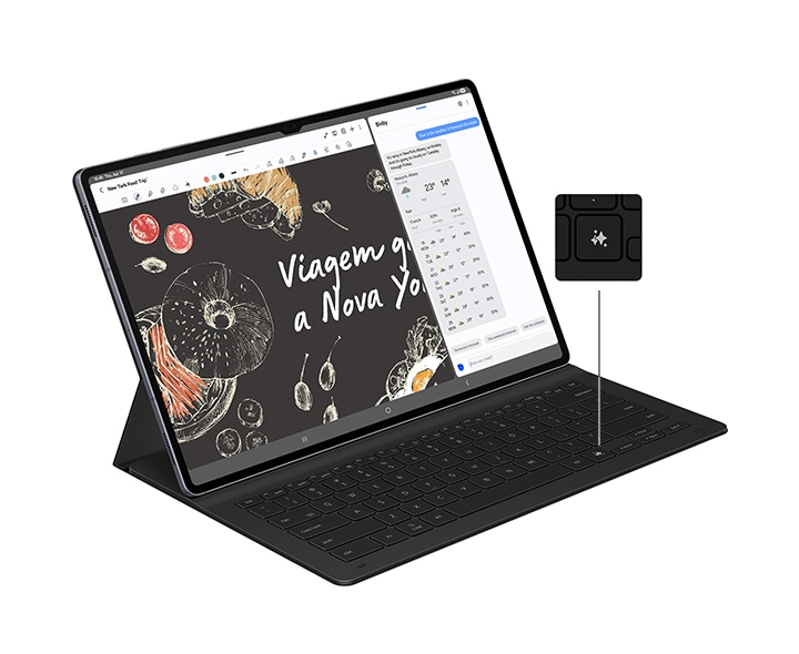 Galaxy Tab S10 Ultra com Capa Teclado (Wi-Fi) Cinza 512 GB