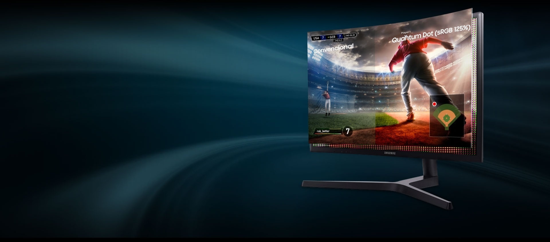 Samsung CFG73 27インチGaming Monitor Monitor Gamer Samsung Curvo 27