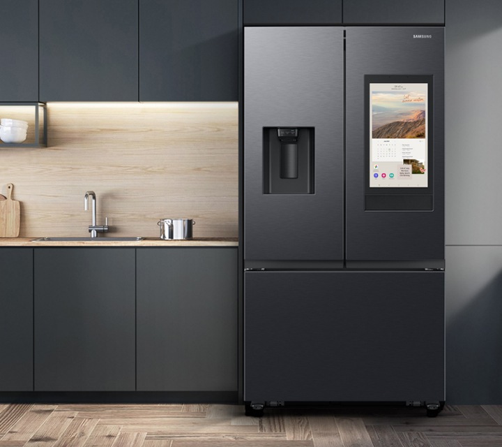 Geladeira French Door RF27 Family Hub Black Inox 220V 707L