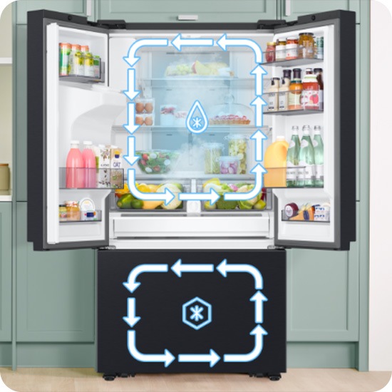 Geladeira French Door Family Hub™ RF27 564L 127V | Samsung Brasil