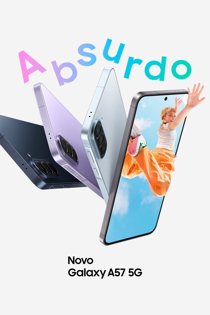 Samsung Galaxy A57 5G 本体 Awesome Gray Galaxy A57 5G 256 GB, Câmera 64 MP e 5G | Samsung Brasil