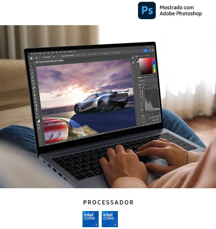 Galaxy Book4 i5 8GB: Elegante e compacto | Samsung Brasil