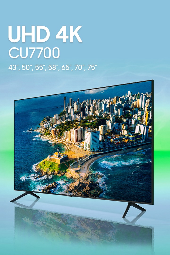 SAMSUNG Smart TV Crystal 50 4K UHD CU7700 - Alexa built in, Samsung Gaming  Hub