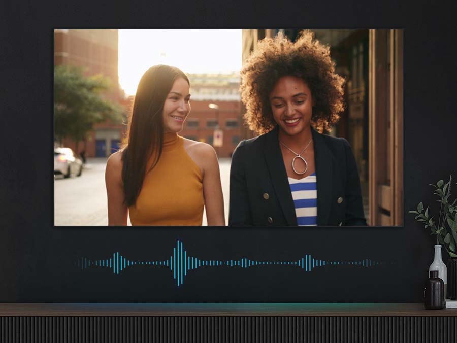 Automatically evaluates the types of scenes playing on the screen and calibrates your TV's sound for an enhanced sound experience.