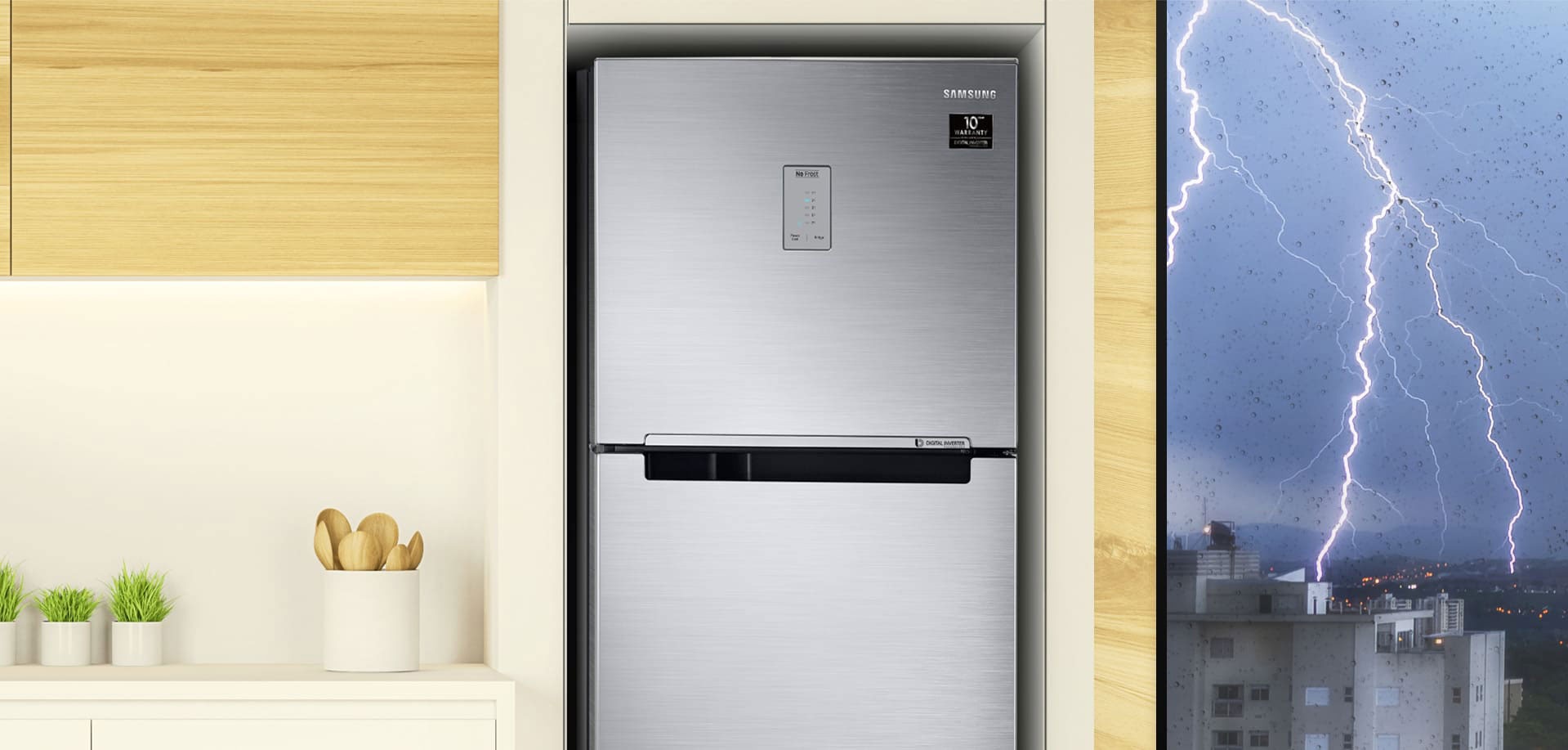 Geladeira Samsung Evolution RT38 com PowerVolt Inverter Duplex 385L Branca  | Samsung Brasil