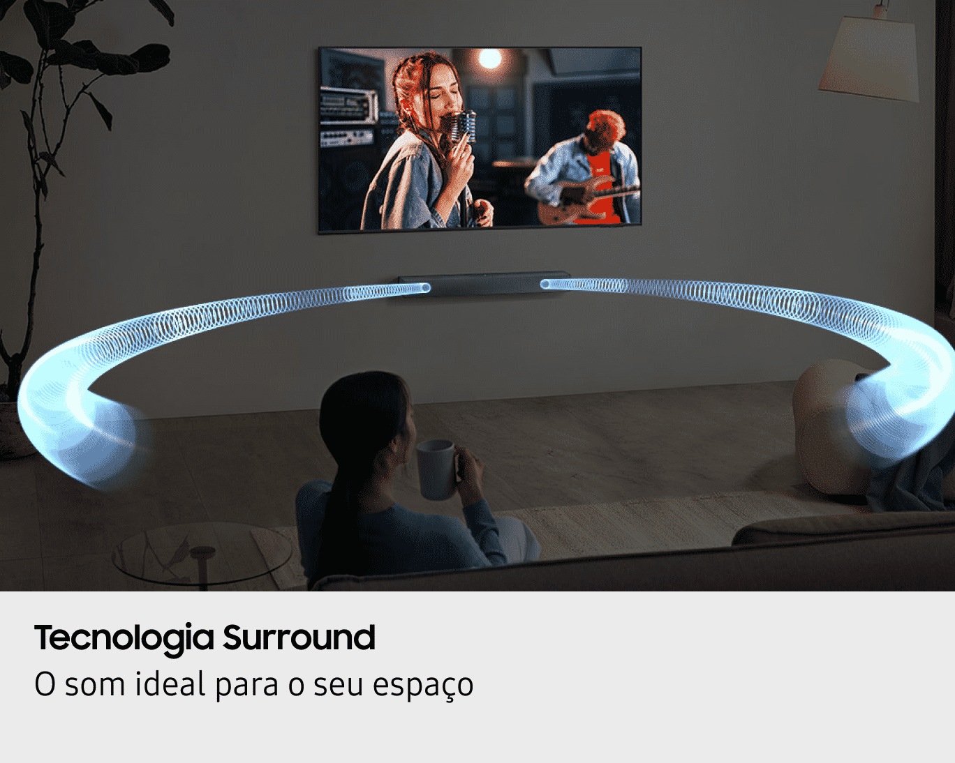 Soundbar Série B HW-B400F 2.0 canais woofer integrado 2025 Preto