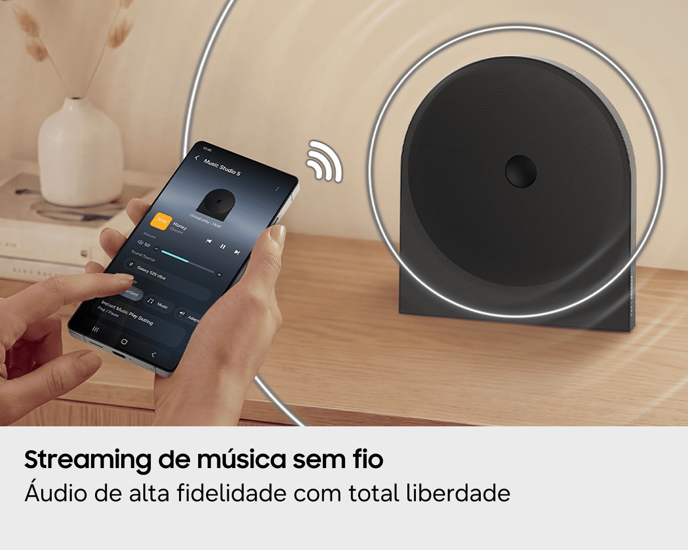 Music Studio 5 LS50H 2.0 canais Smart Speaker 2026 Preto