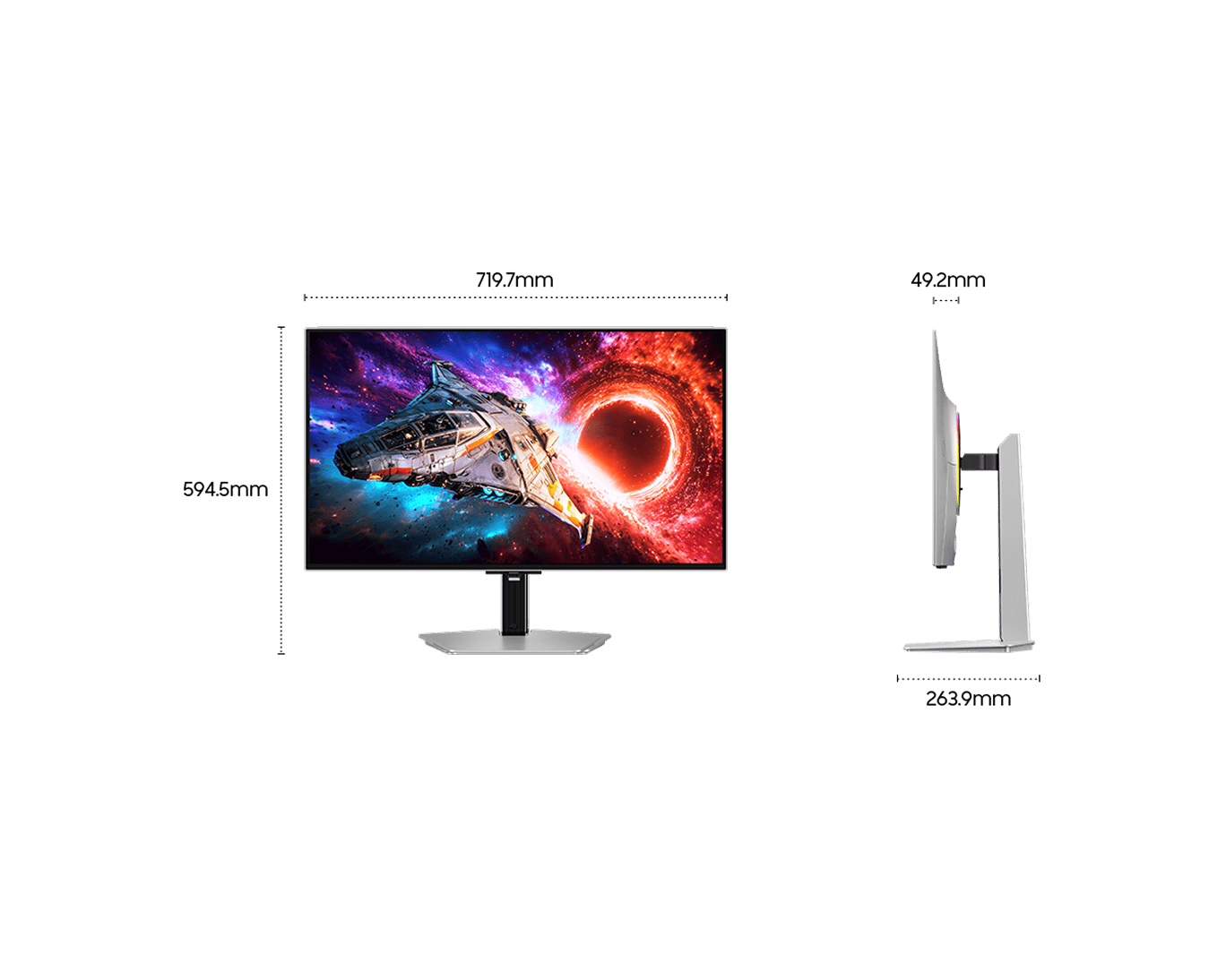 32" Odyssey OLED G8 4K Monitor Gamer Silver