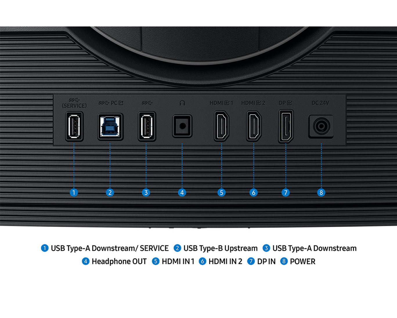 37" Odyssey G7 G75F 4K 165Hz Gaming Monitor Tilt1 Black 