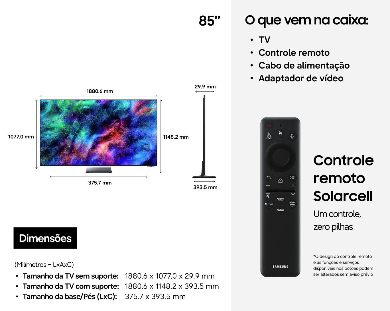 85" Micro RGB R95H 4K Samsung Vision AI Smart TV (2026) Negro