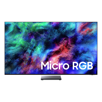 {size}" Micro RGB R95H 4K Samsung Vision AI Smart TV (2026) Front Black 