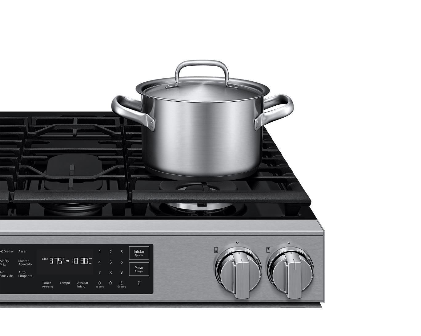 NSG80H/30_NSG80H60SRAX Air Fry Max and Pro-Style Design 6.0 cu.ft. Top Silver 