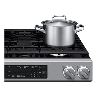 Fogão de Piso a Gás Série 90 com 5 bocas Design Inox WiFi e AirFry Max 127V Detail2 Silver 
