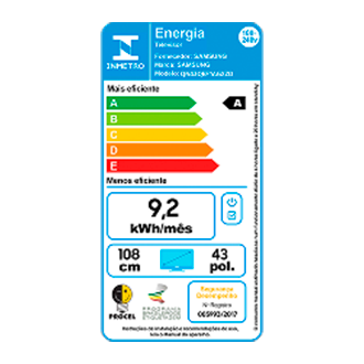 Vision AI TV 43 polegadas QLED 4K QEF1 2025 Titanium Gray