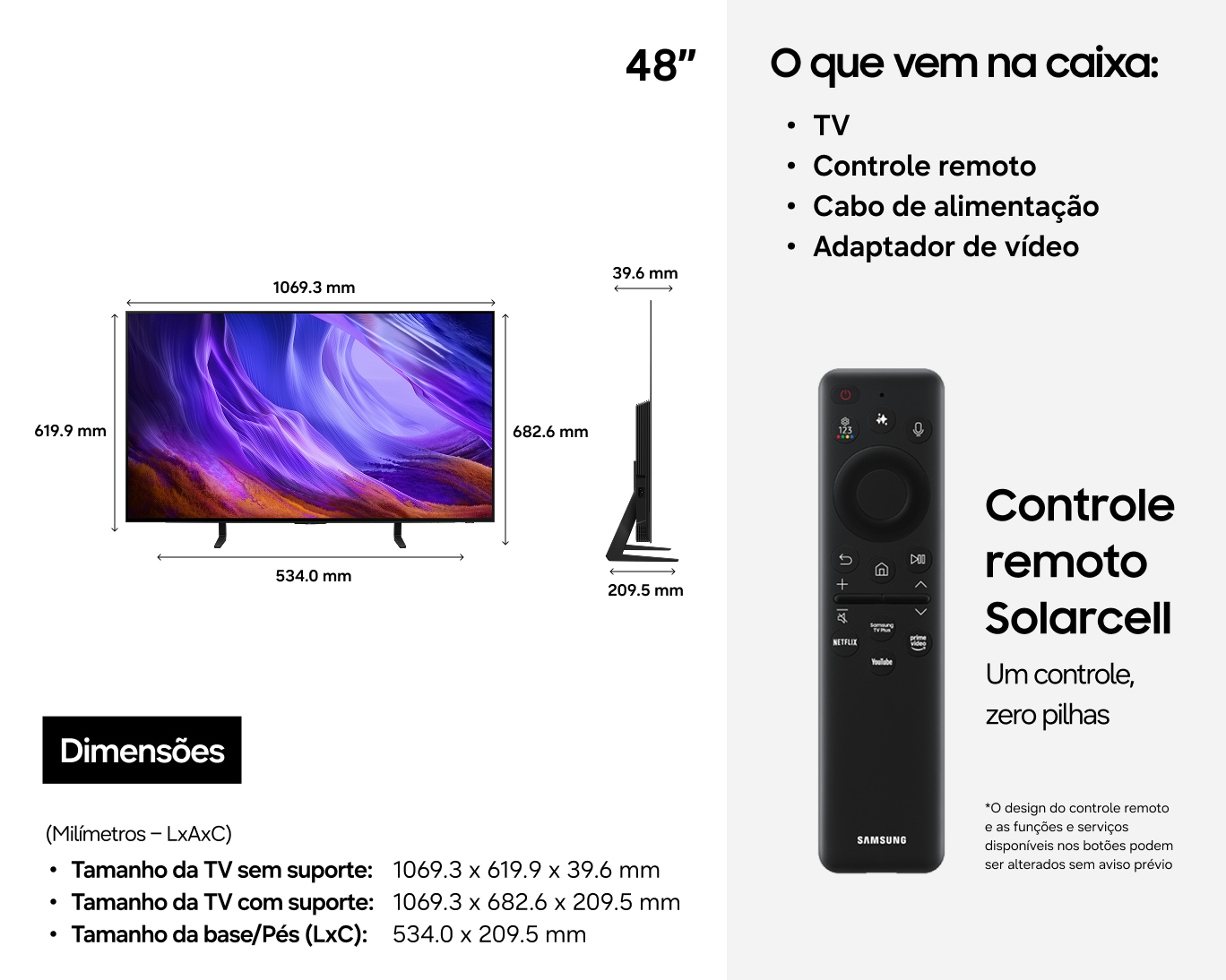 Smart TV Samsung Vision AI 48” OLED 4K S85H (2026) Graphite