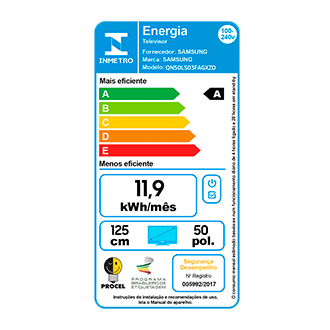 Vision AI TV 50 polegadas The Frame 4K LS03F 2025 Black