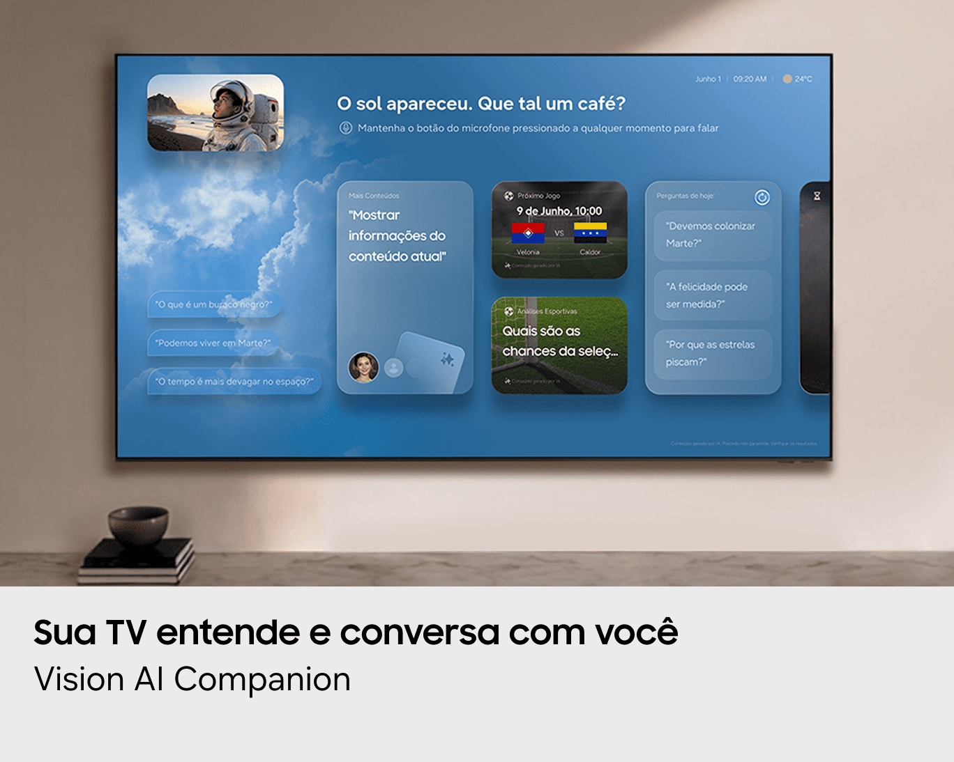 Smart TV Samsung Vision AI 55" The Frame 4K LS03HE (2026) Black