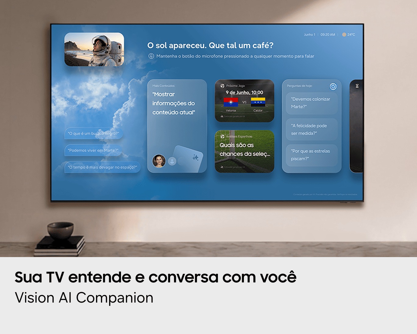 Smart TV Samsung Vision AI 65" The Frame 4K LS03HE (2026) Black