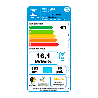 Vision AI TV 65 polegadas Neo QLED 4K QN70F 2025 Black