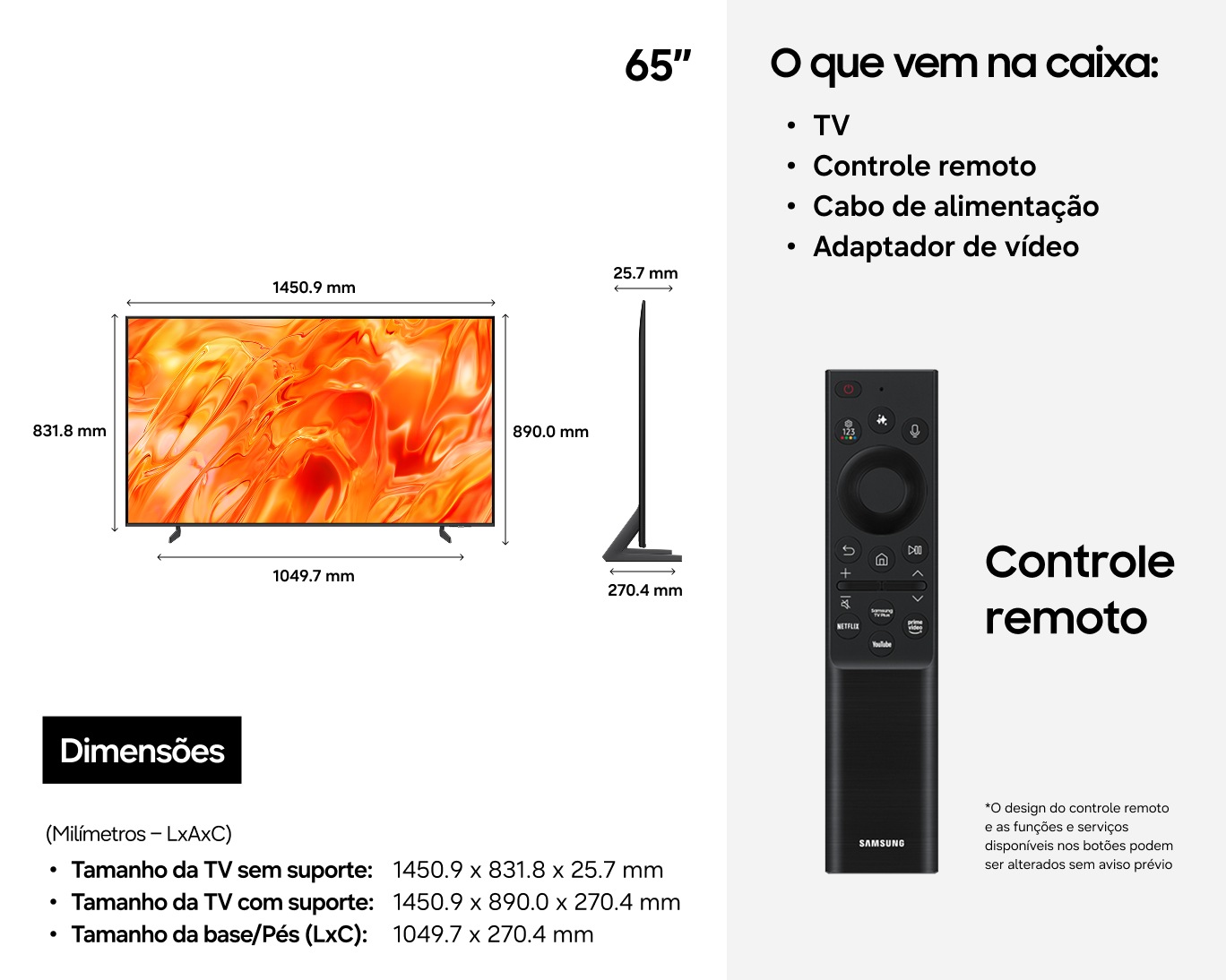 65" Neo QLED QN70H 4K Samsung Vision AI Smart TV (2026) Black