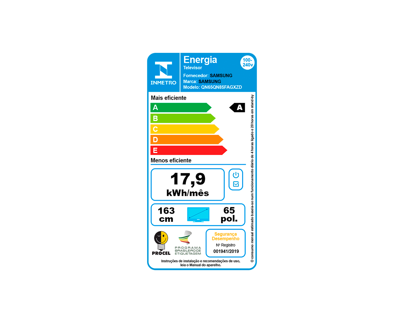 Vision AI TV 65 polegadas Neo QLED 4K QN85F 2025 Black