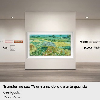 Smart TV Samsung Vision AI 75" The Frame Pro 4K LS03HW (2026) Preto