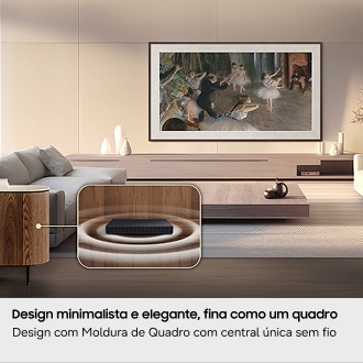Smart TV Samsung Vision AI 75" The Frame Pro 4K LS03HW (2026) Preto
