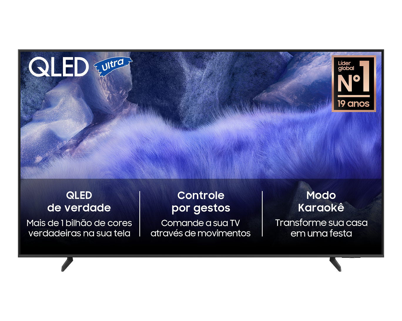Vision AI TV 75" QLED 4K QEF1 2025 Titanium Gray